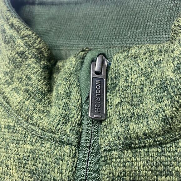Woolrich Green 1/4 Zip Fleece Pullover Size Large - Picture 7 of 11